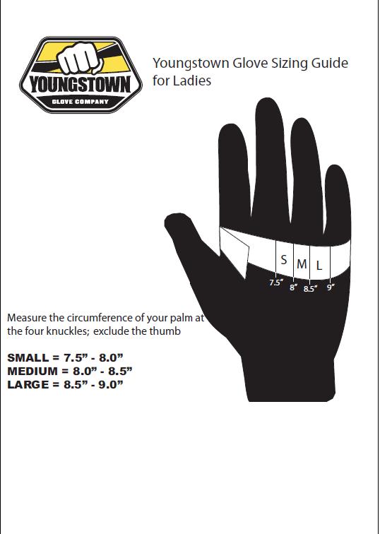 Youngstown Gloves Size Chart